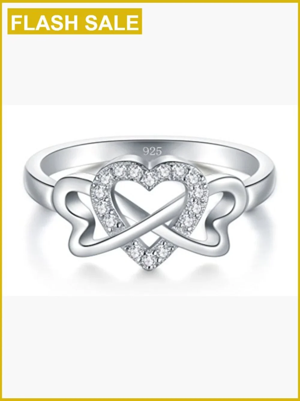 Twisted Eternity Band Ring - 925 Sterling Silver Wedding Band